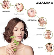 Poppy Gifts Jade Roller and Gua Sha Massager Set Jade Roller and Gua Sha Massager Set