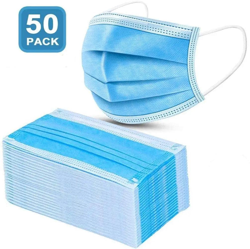salelink.co.nz Unbranded 50pcs Face Masks Disposable 50pcs Face Masks Disposable | Action Outdoors NZ