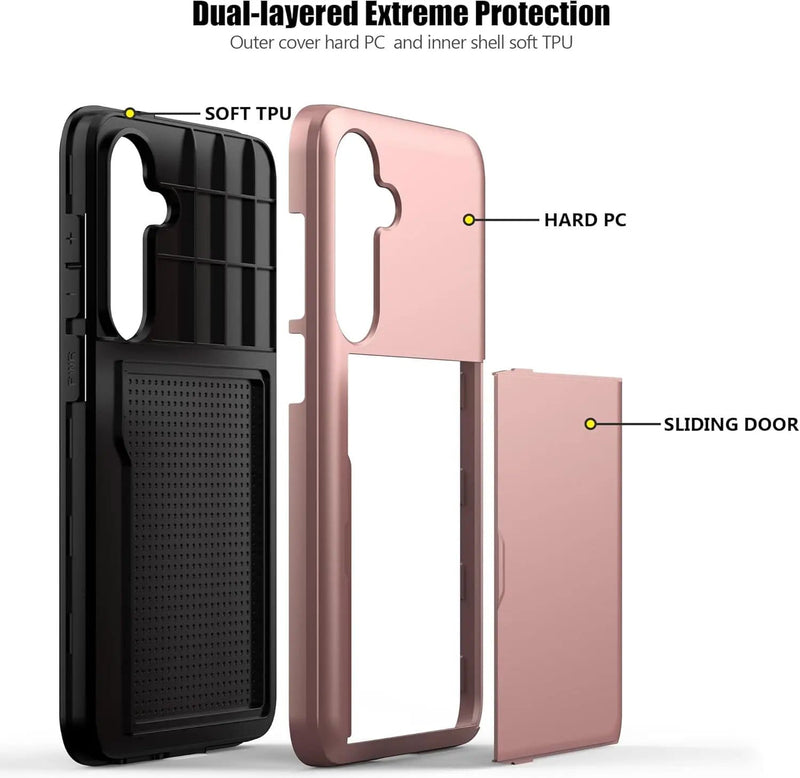 Samsung S25 PLUS Case - Card Holder Shockproof Rugged (PR9026 (1)) – view 5