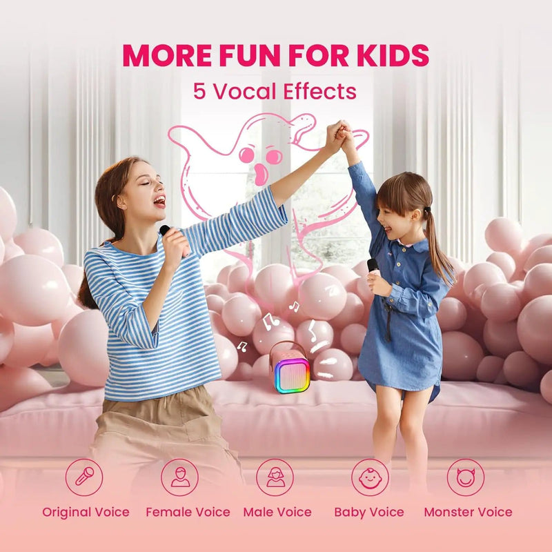Karaoke Machine with 2 Microphones Bluetooth Speaker – view 5