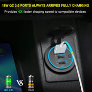 12V USB Outlet Type C Car Charger Socket Fast Charging – view 3