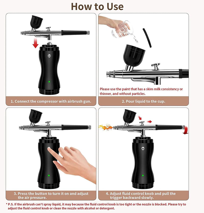 salelink.co.nz Unbranded Airbrush Kit Airbrush Kit | Action Outdoors NZ