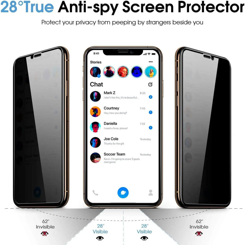 iPhone XR/ iPhone 11 Privacy Anti Peep Spy Tempered Glass Screen Protector – view 3