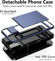 salelink.co.nz Unbranded iPhone 15 Plus Case iPhone 15 Plus Case - Card Holder Drop Protection Screen Protector ...
