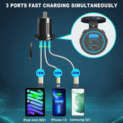 12V USB Outlet Type C Car Charger Socket Fast Charging – view 5