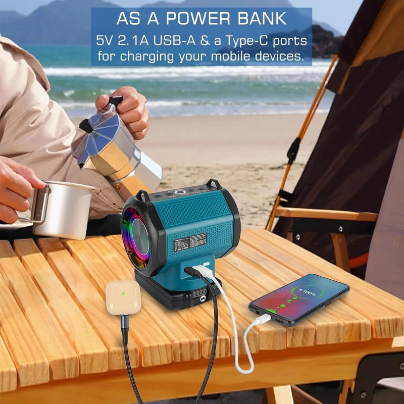 Bluetooth Speaker fits Makita 18V Battery – view 3