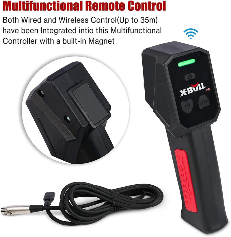 salelink.co.nz X-BULL X-BULL Electric Winch 14500lbs X-BULL 12V 14500lb Electric Winch With Synthetic Rope