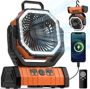 salelink.co.nz Unbranded Camping Fan with LED Lantern Camping Fan with LED Lantern | Action Outdoors NZ