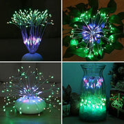 198 LED Hanging Starburst Firework Fairy String Light Lamp Party Xmas Decro – view 5