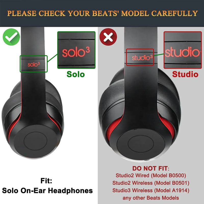 Replacement Ear Pads for Beats Solo 2 3 Headphone Earpads – view 3