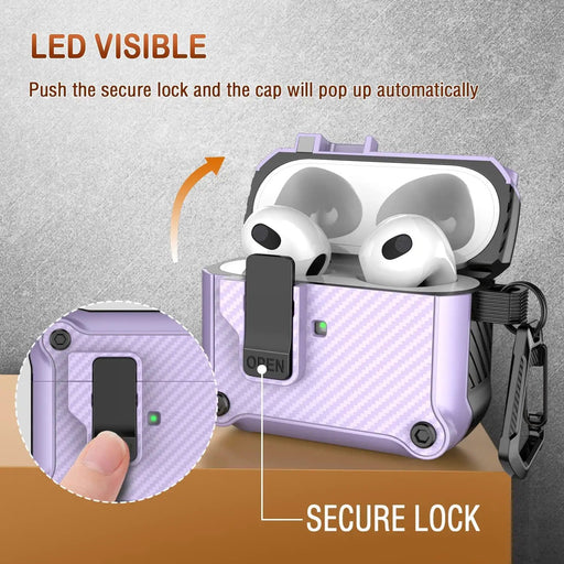 AirPods 3 Case Lock Clip, Armor Protective Hard TPU Case – view 2