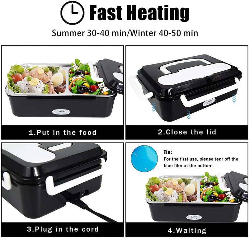 salelink.co.nz Unbranded Electric Heated Lunch Box Electric Heated Lunch Box (PR7077 (1)) | Action Outdoors NZ