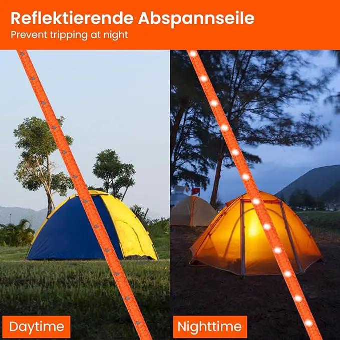 ECOTREK Ecotrek Reflective Ratchet Guy Ropes – Adjustable Tent Tie Down Ropes with Pulley JP5687 Ecotrek Reflective Ratchet Guy Ropes – Adjustable Tent Tie Down Ropes with Pulley JP5687
