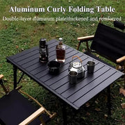 ECOTREK Table Aluminium Height Adjustable Egg Roll Camping Table – Portable Outdoor Table 89cm TYGM1521 Aluminium Height Adjustable Egg Roll Camping Table – Portable Outdoor Table 89cm TYGM1521