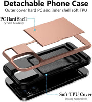 salelink.co.nz Unbranded iPhone 15 Pro Case iPhone 15 Pro Case - Card Holder Drop Protection Screen Protector (...