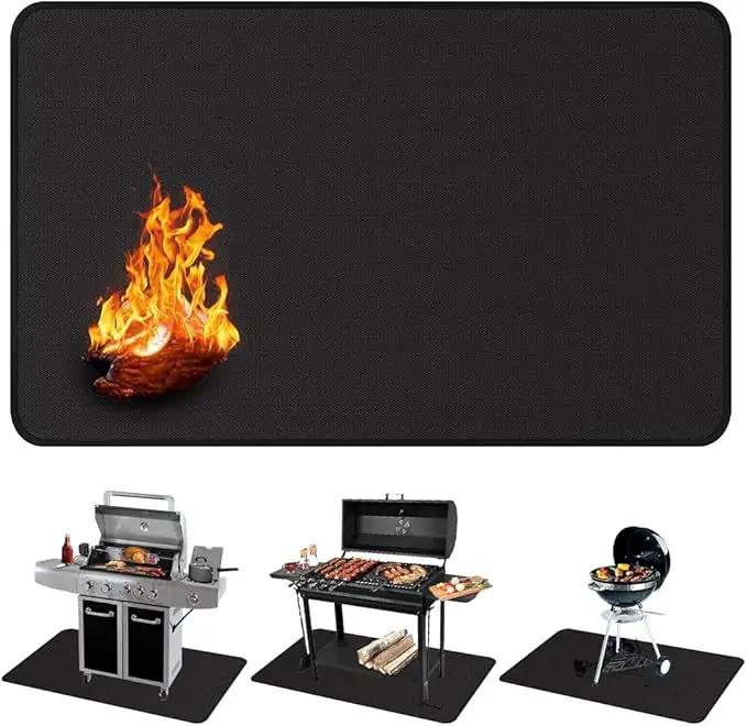 ECOTREK BBQ & Outdoor Cooking Ecotrek BBQ Grill Mat - Fireproof Deck & Patio Protector, Double-Sided Waterproof Oil-Proof HC12101 Ecotrek BBQ Grill Mat - Fireproof Deck & Patio Protector, Double-Sided Waterproof Oil-Proof HC12101