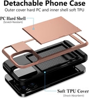 salelink.co.nz Unbranded iPhone 15 Pro Max Case iPhone 15 Pro Max Case - Card Holder Drop Protection Screen Protect...