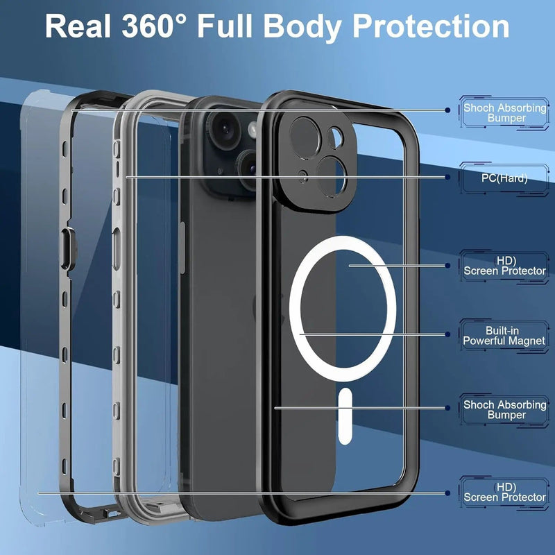 salelink.co.nz Unbranded iPhone 15 Plus Case Waterproof iPhone 15 Plus Case Waterproof | Action Outdoors NZ