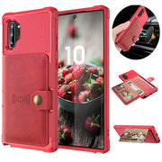 salelink.co.nz Unbranded Samsung Note 10 Case Samsung Galaxy Note 10 Leather Wallet Case 4 Cards