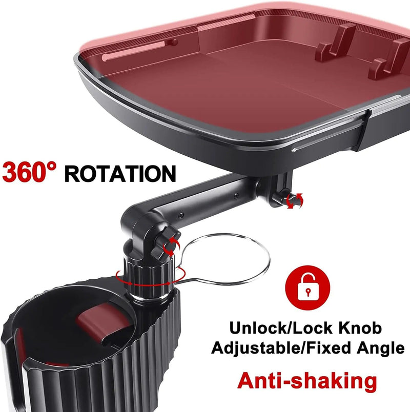 salelink.co.nz Unbranded Car Cup Holder Tray Food Table Car Cup Holder Tray Food Table | Action Outdoors NZ
