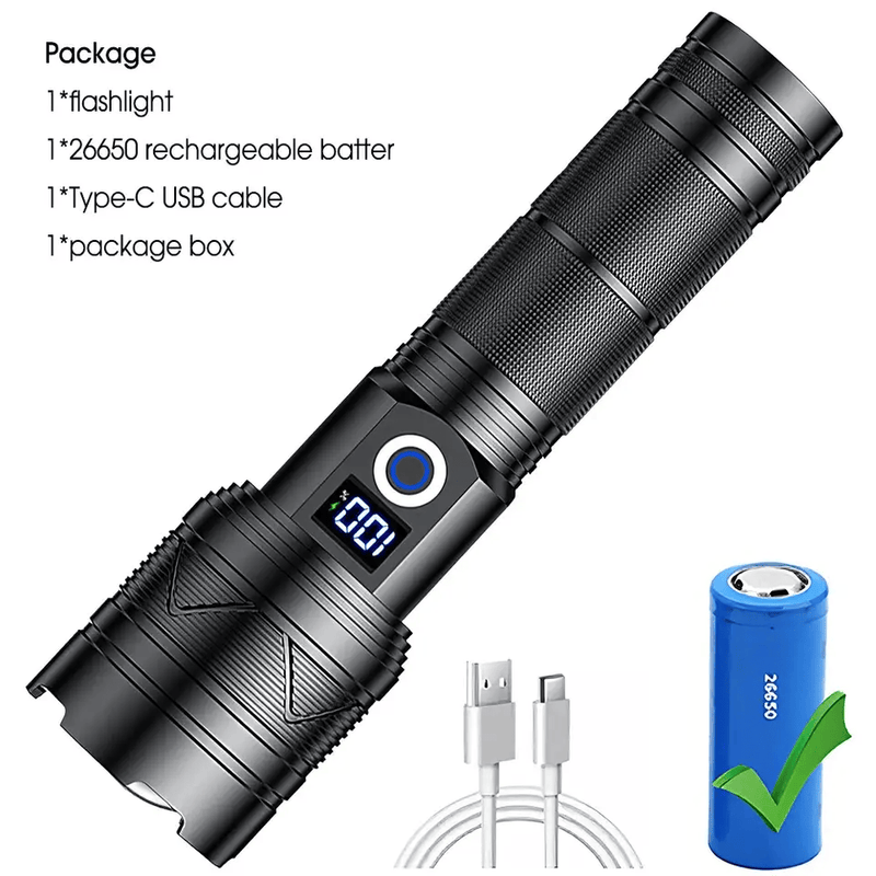 LED Torch Flashlight Light Rechargeable Camping Outdoor – view 3