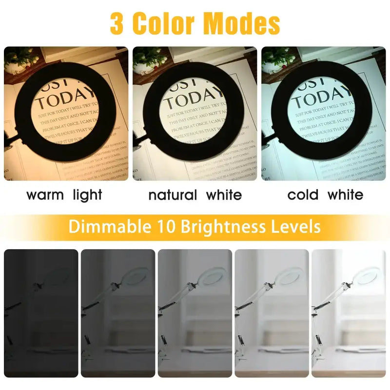 72LED 8X/10X USB Magnifying Glass with 3 Colours Light (10 different variants available) – view 25