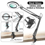 72LED 8X/10X USB Magnifying Glass with 3 Colours Light (10 different variants available) – view 12