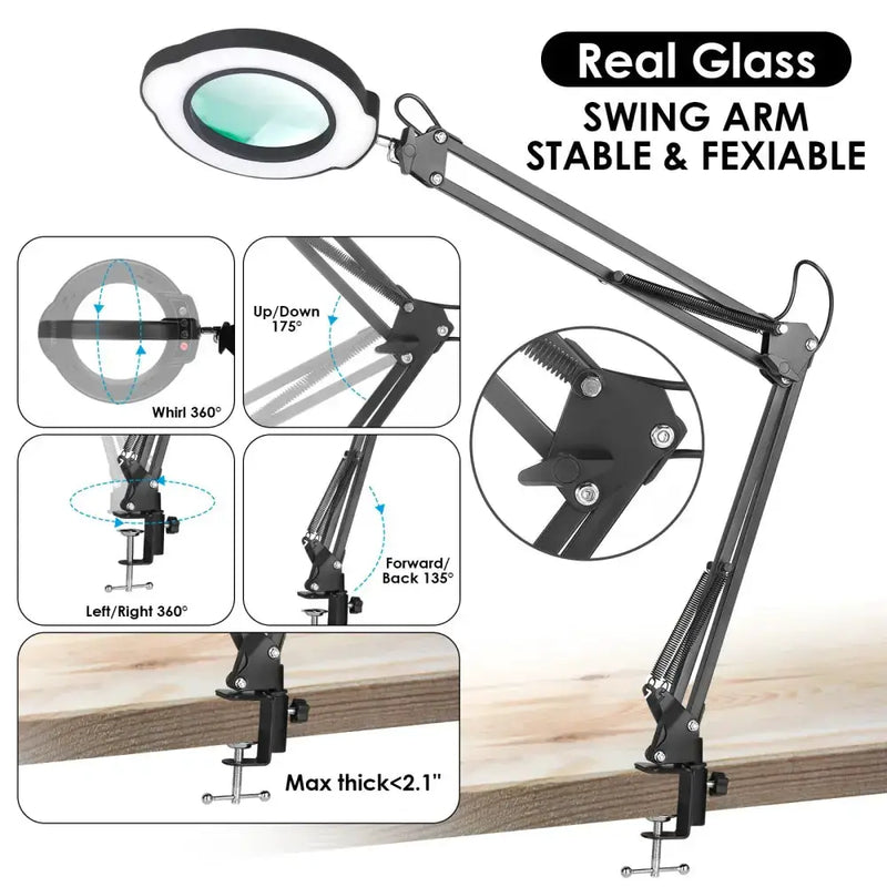 72LED 8X/10X USB Magnifying Glass with 3 Colours Light (10 different variants available) – view 12