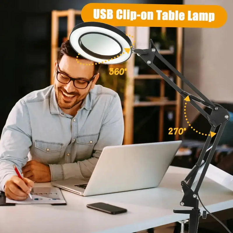 72LED 8X/10X USB Magnifying Glass with 3 Colours Light (10 different variants available) – view 8