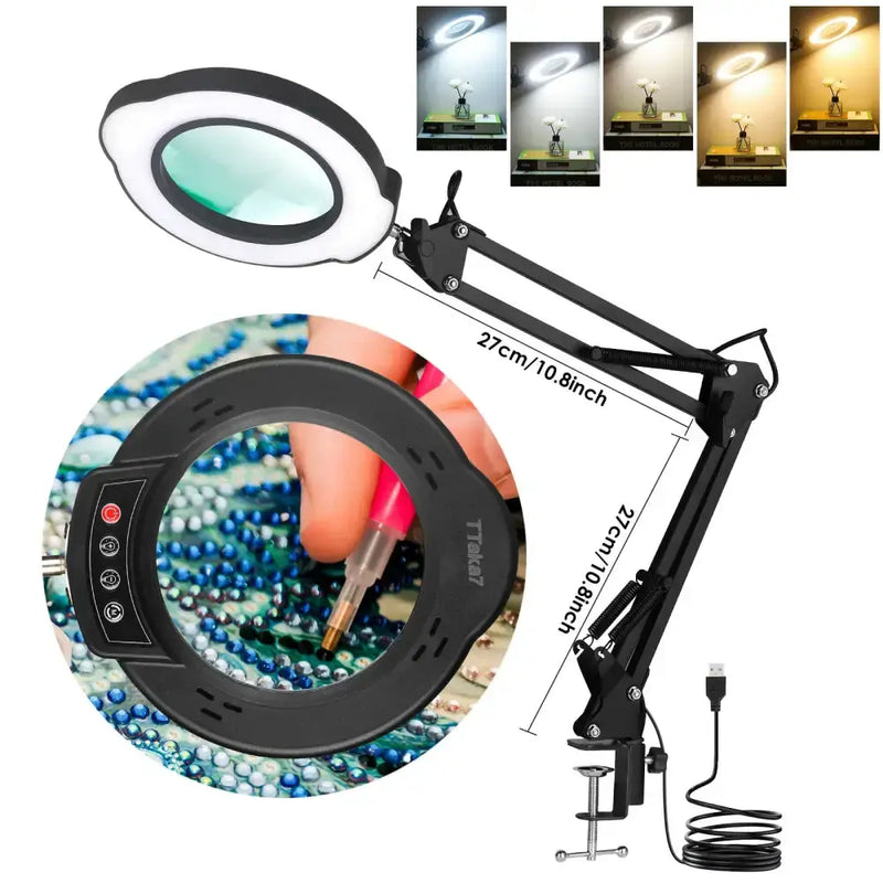 72LED 8X/10X USB Magnifying Glass with 3 Colours Light (10 different variants available) – view 16