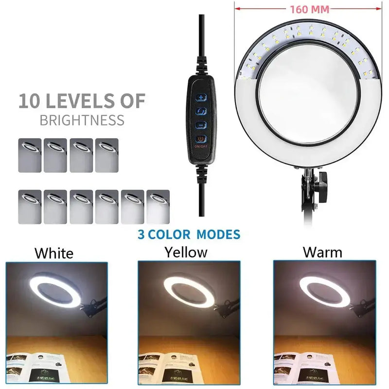 72LED 8X/10X USB Magnifying Glass with 3 Colours Light (10 different variants available) – view 4