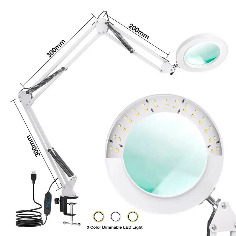 72LED 8X/10X USB Magnifying Glass with 3 Colours Light (10 different variants available) – view 10