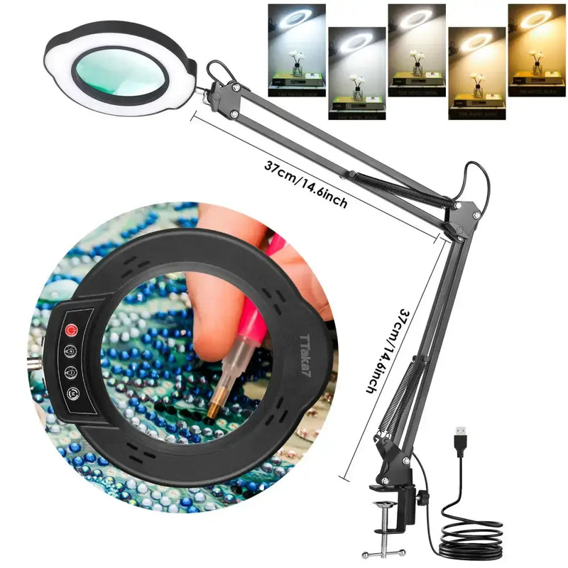 72LED 8X/10X USB Magnifying Glass with 3 Colours Light (10 different variants available) – view 17