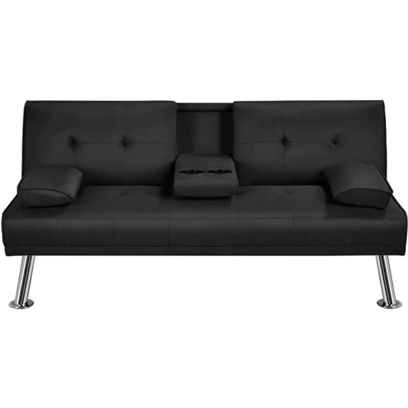Yaheetech Fabric Upholstered Convertible Futon Sofa Bed Fabric Upholstered Convertible Futon Sofa Bed