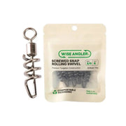 WISE ANGLER Swivel Screwed Snap Rolling Swivel Screwed Snap Rolling Swivel Lure Interchange Accessory