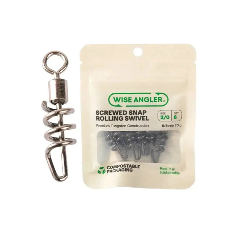 WISE ANGLER Swivel Screwed Snap Rolling Swivel Screwed Snap Rolling Swivel Lure Interchange Accessory