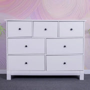 sue-e furniture Low boys 'Pamela' Chest of 7 White Drawers 'Pamela' Chest of 7 White Drawers