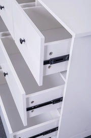 sue-e furniture Low boys 'Pamela' Chest of 7 White Drawers 'Pamela' Chest of 7 White Drawers