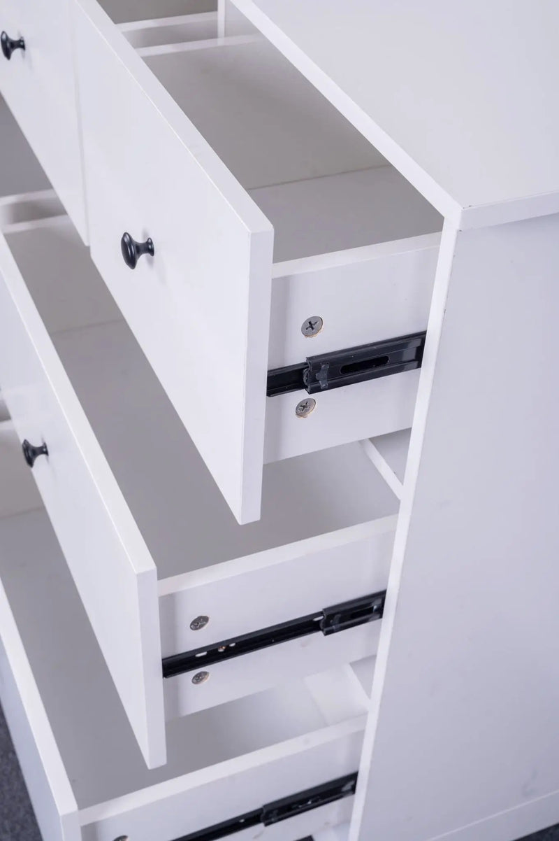 sue-e furniture Low boys 'Pamela' Chest of 7 White Drawers 'Pamela' Chest of 7 White Drawers