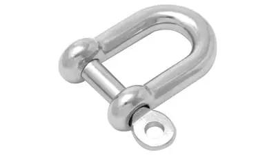 Anzor Anchor Swivel & Shackle M10 CAPTIVE PIN D SHACKLE PRICE IS FOR EACH Anzor M10 Captive Pin D Shackle Heavy Duty Rigging