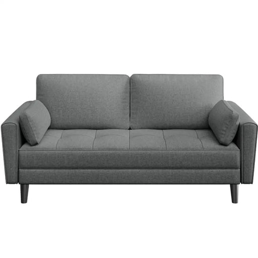 Fabric Upholstered Sofa 2 Seater Couch with Tufted Single Seat Cushion – view 1