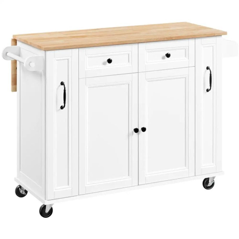 Yaheetech Kitchen Trolley with Drop-Leaf Breakfast Bar Kitchen Trolley with Drop-Leaf Breakfast Bar
