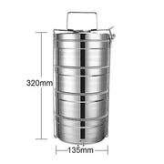Mead's Supply & Equipment Outfitters limited Camp Cookware & Food Storage Stainless Steel Insulated Lunch Box Stackable Bento Containers With Lock Handle Stainless Steel Insulated Bento Lunch Box Set With Lock