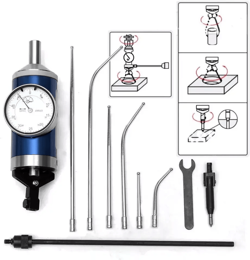 Coaxial Centering Indicator 0.01mm Milling Machine 0-3mm Alignment Dial Test – view 1