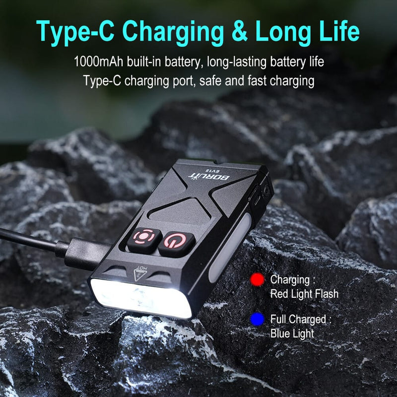 BORUIT EV15 Mini Light Rechargeable Torch EDC Work Lamp Keychain LED Flashlight – view 8