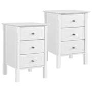 Yaheetech 2pcs Bedside Table Side Table End Table Nightstand 2pcs Bedside Table Side Table End Table Nightstand