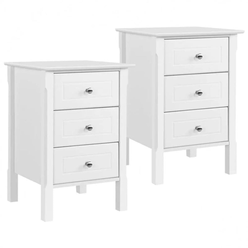 Yaheetech 2pcs Bedside Table Side Table End Table Nightstand 2pcs Bedside Table Side Table End Table Nightstand