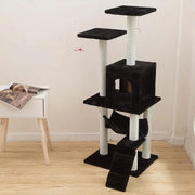 125CM Cat Tree House Scratching Post Condo - BLACK – view 1