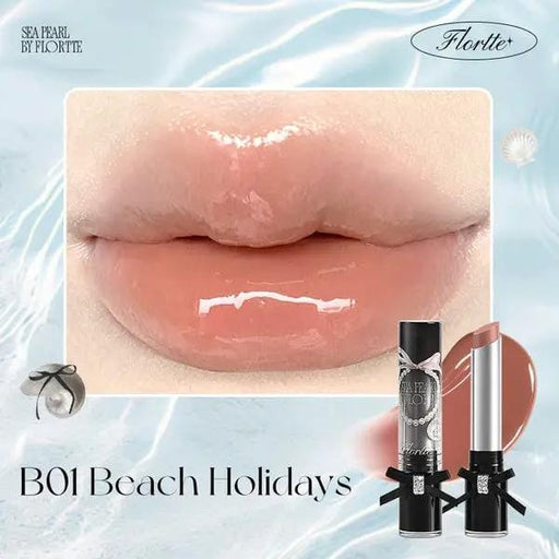 Poppy Gifts makeup FLORTTE Sea Pearl Series Solid Lip Gloss Lip Stick FLORTTE Sea Pearl Series Solid Lip Gloss Lip Stick