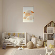 Blank Wall Print Shop Print Material Fluffy Sheep Asleep Fluffy Sheep Asleep